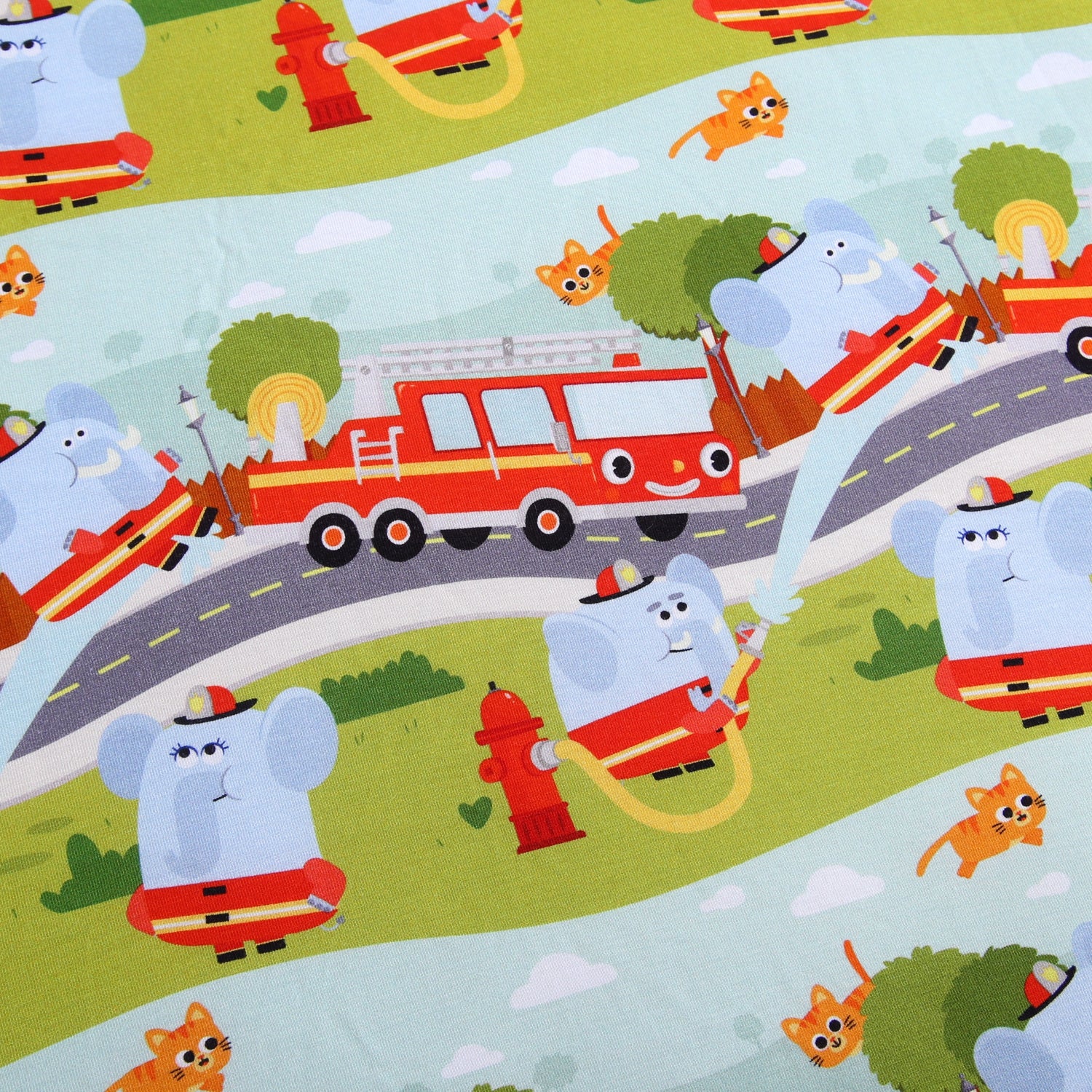 Couch Luxe Plushy - Super Simple™ Here Comes the Firetruck - Tencel™ Modal - Image 7