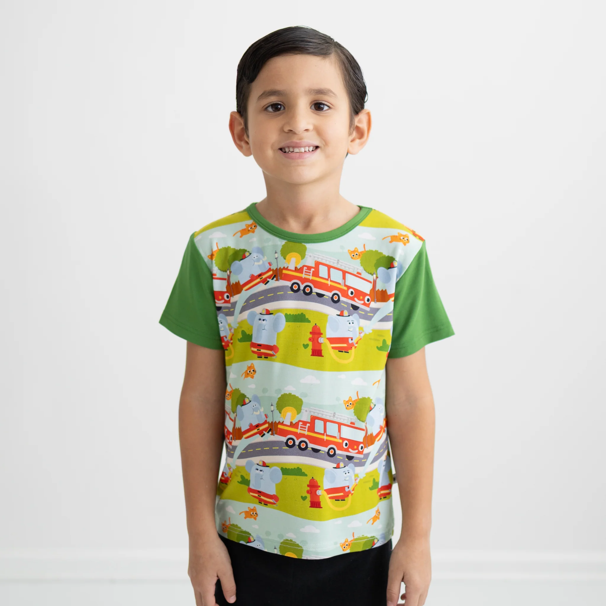 T-shirt - Super Simple™  Here Comes the Firetruck - Tencel™  Modal - Image 3