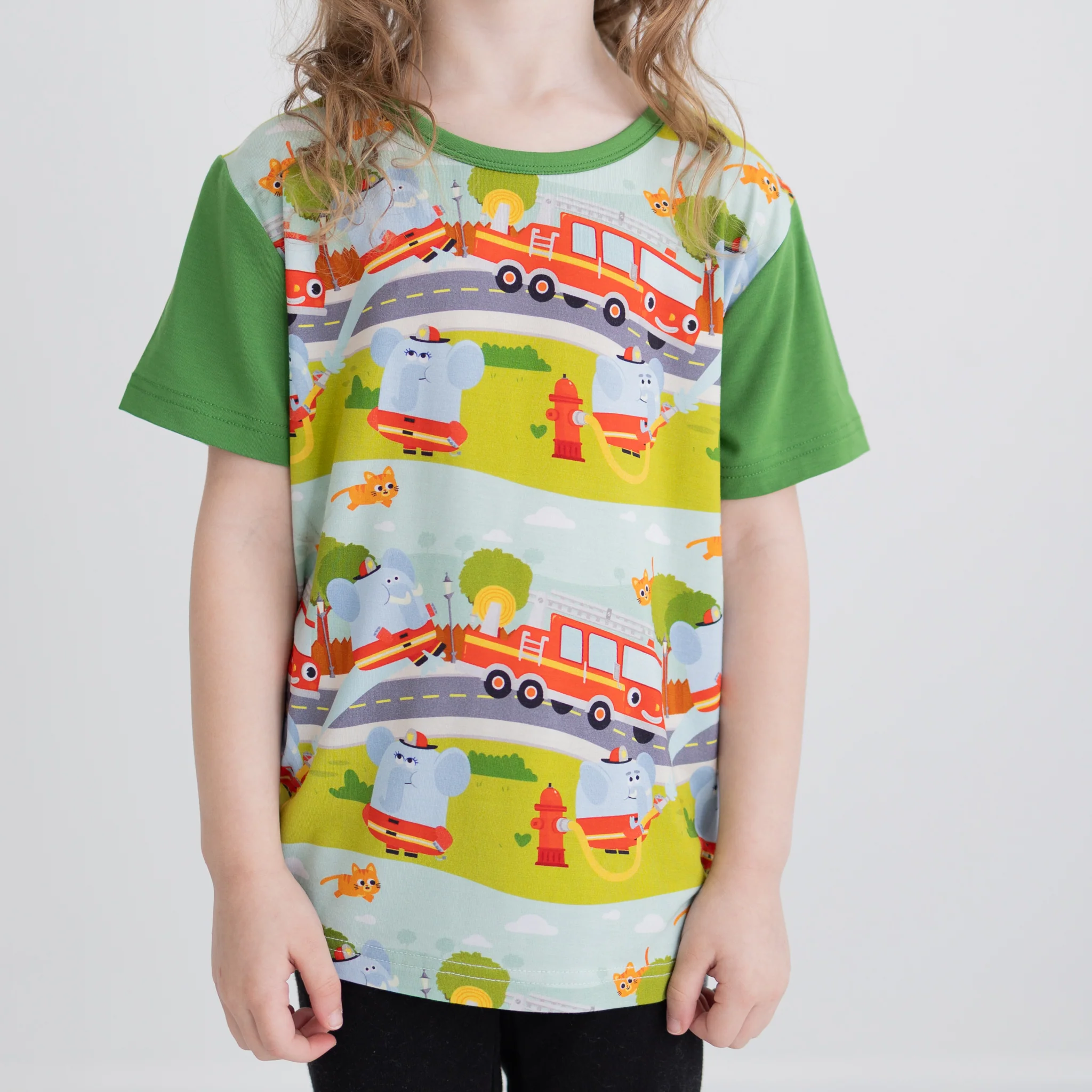 T-shirt - Super Simple™  Here Comes the Firetruck - Tencel™  Modal - Image 4