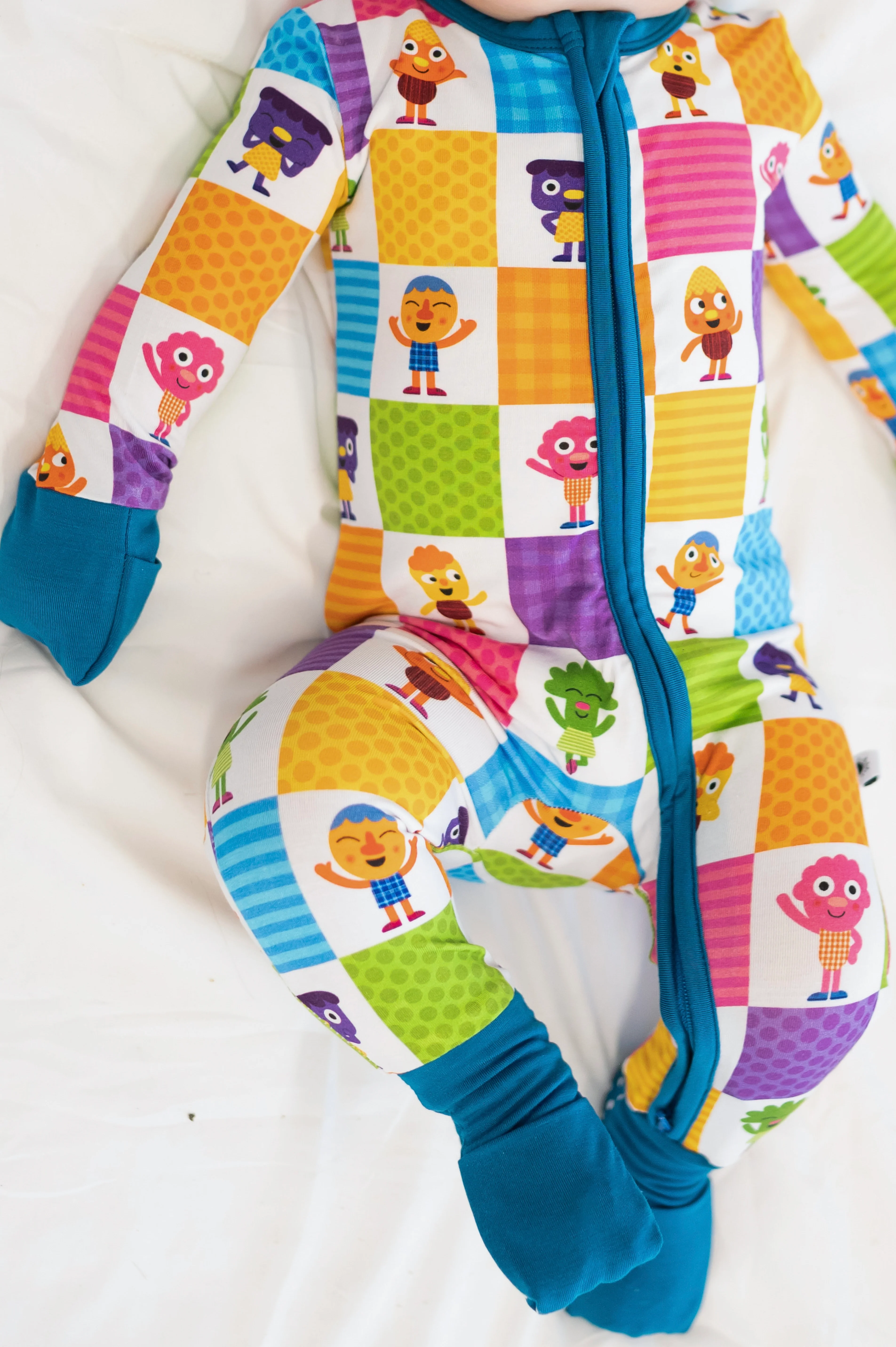 Flexi- Fit Zip PJ - Super Simple™ Noodle & Pals - If You're Happy - Tencel Modal - Image 3