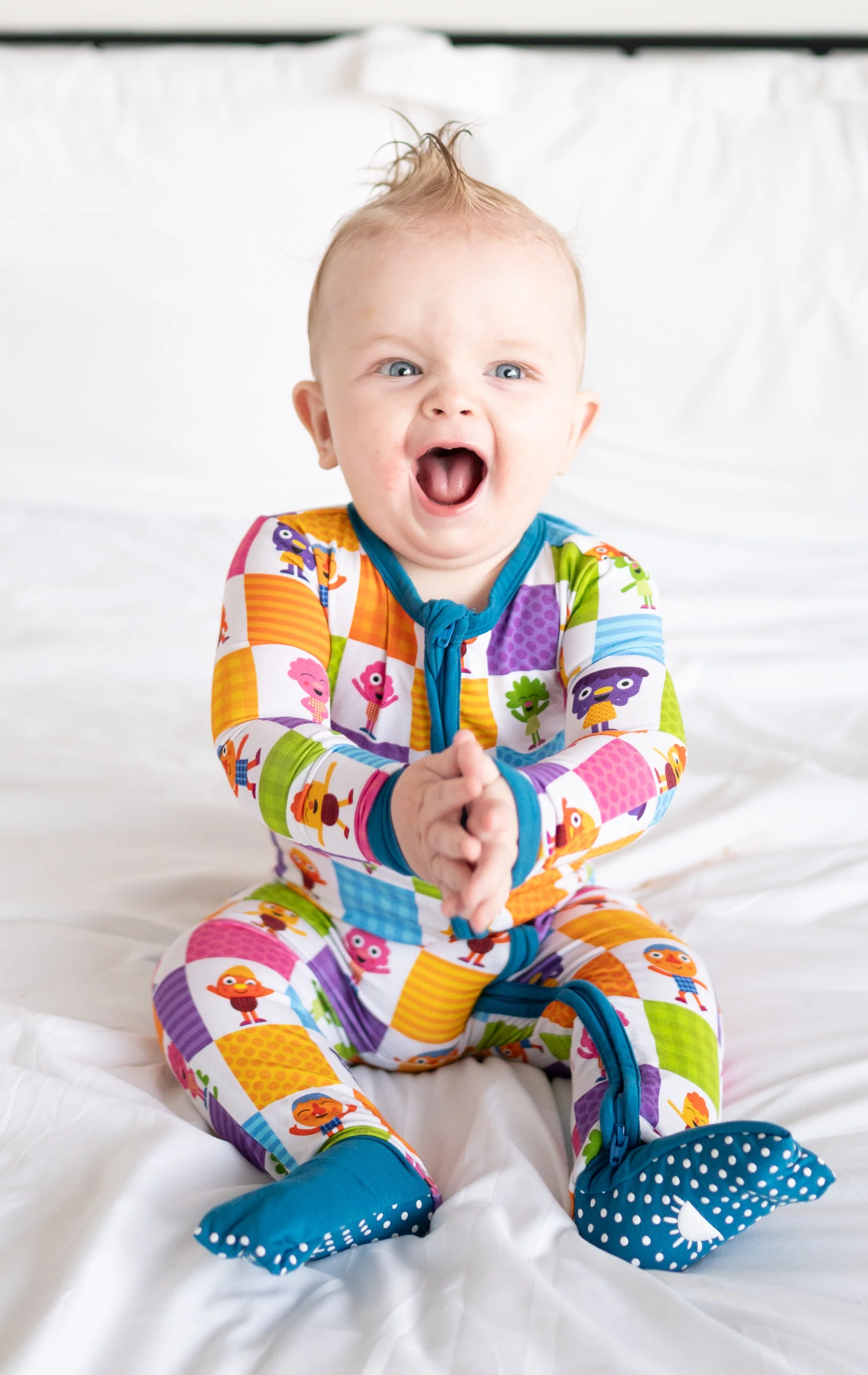 Flexi- Fit Zip PJ - Super Simple™ Noodle & Pals - If You're Happy - Tencel Modal - Image 4