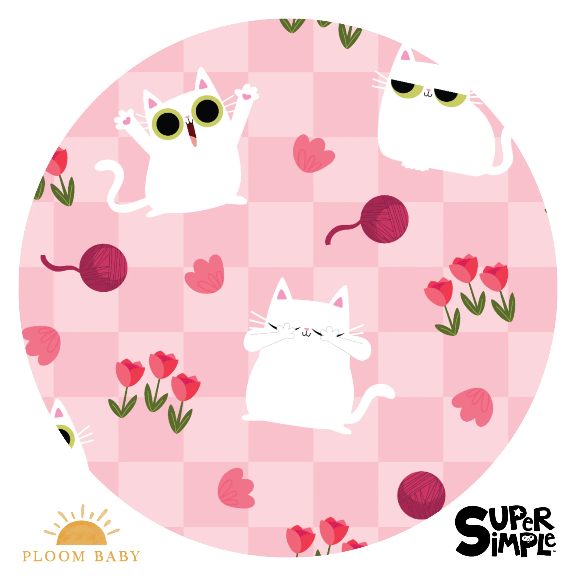 Adult Mega Sleep Tee - Super Simple™ Peek-a-Boo Cat - Tencel™ Modal - Image 6