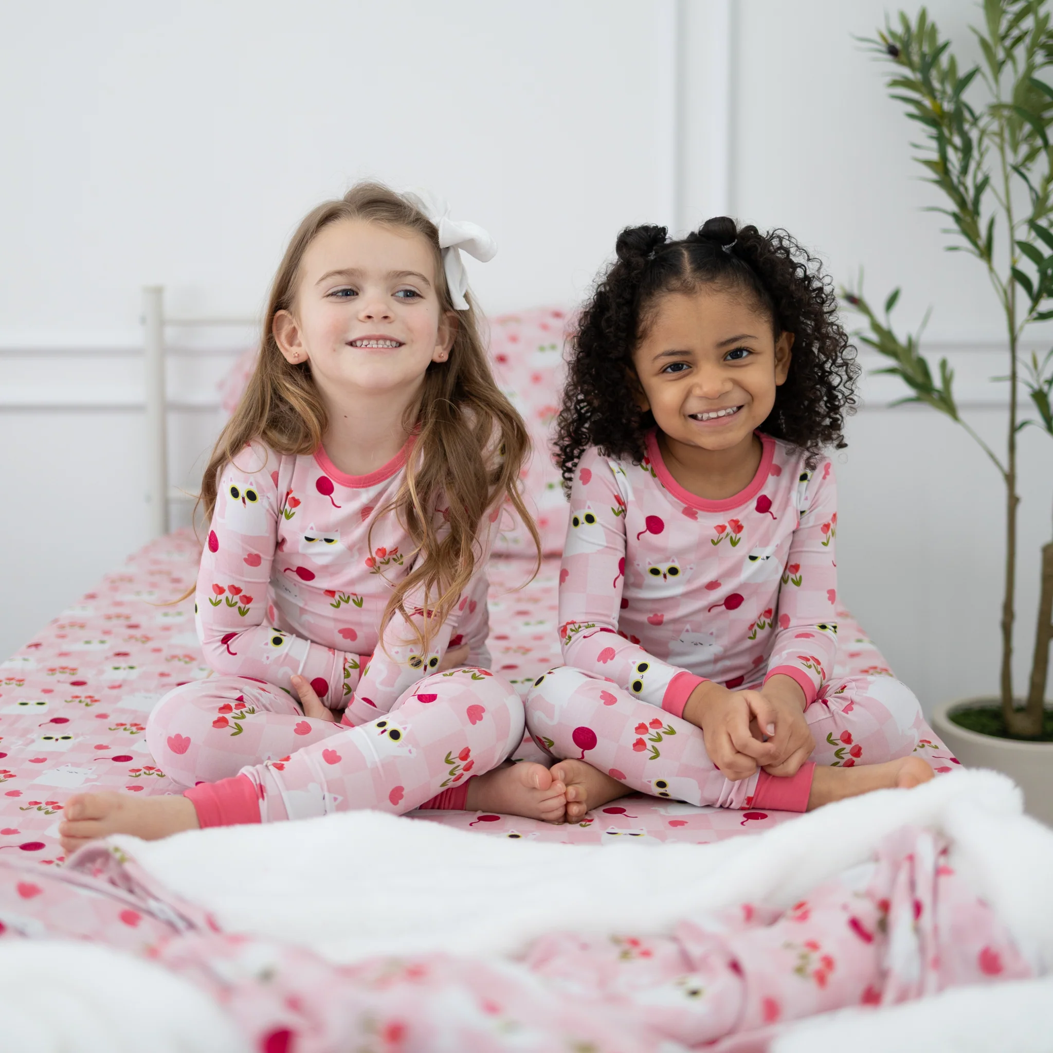 Classic & Grow with me PJ Set - Super Simple™ Peek-a-Boo Cat - Tencel™ Modal - Image 13