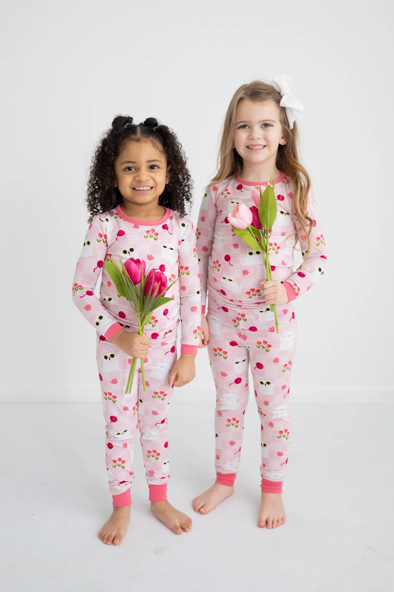 Classic & Grow with me PJ Set - Super Simple™ Peek-a-Boo Cat - Tencel™ Modal - Image 4