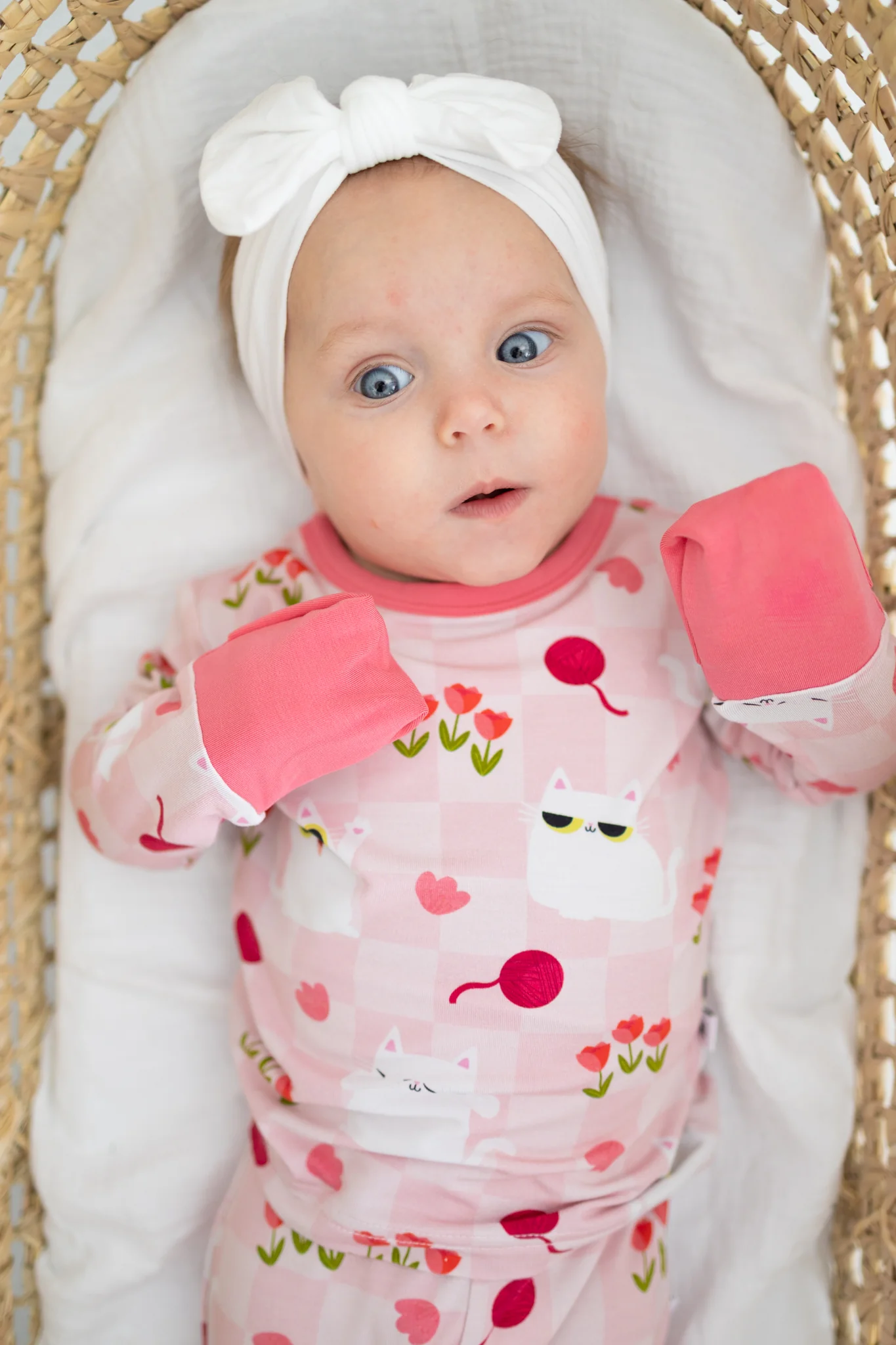 Classic & Grow with me PJ Set - Super Simple™ Peek-a-Boo Cat - Tencel™ Modal - Image 7