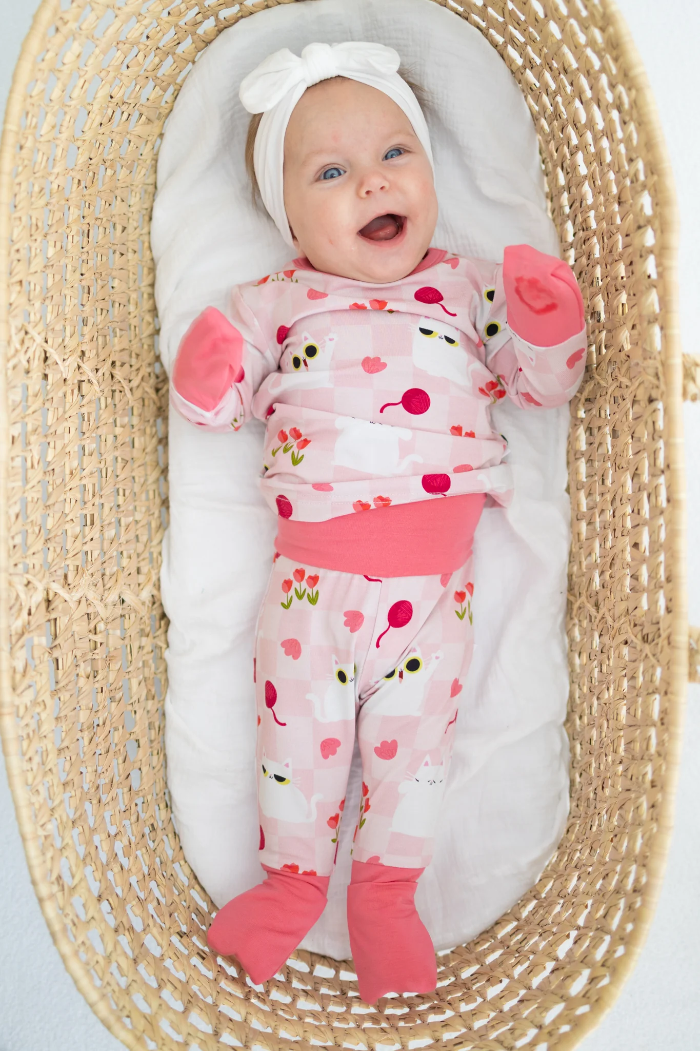 Classic & Grow with me PJ Set - Super Simple™ Peek-a-Boo Cat - Tencel™ Modal - Image 8