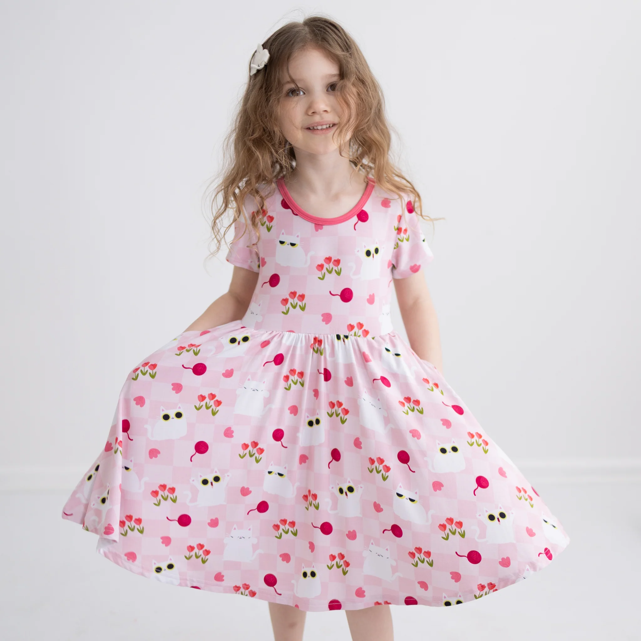Dress - Super Simple™ Peek-a-Boo Cat - Tencel™ Modal - Image 4