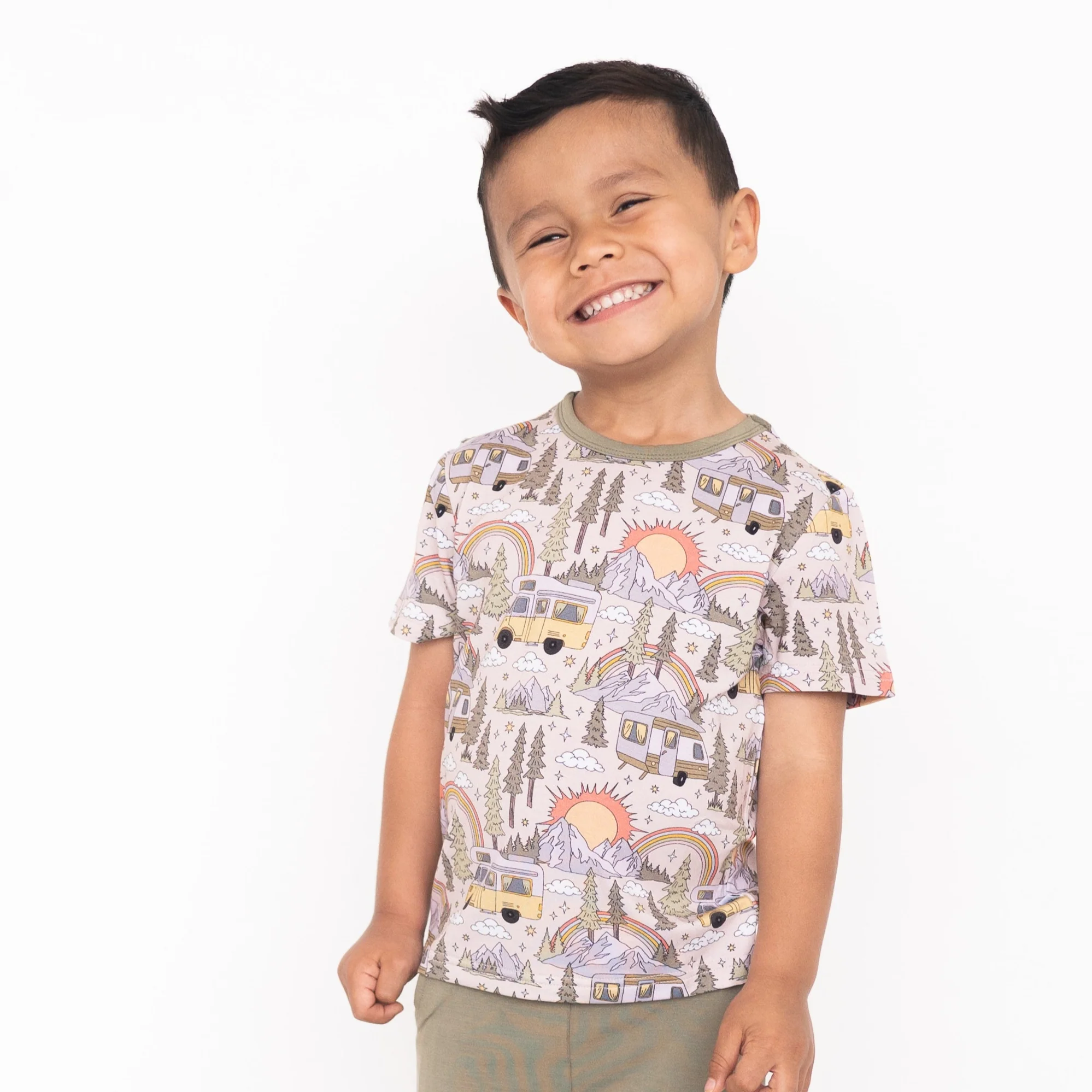 T-shirt - Vintage Camper - Luxe Bamboo - Image 4