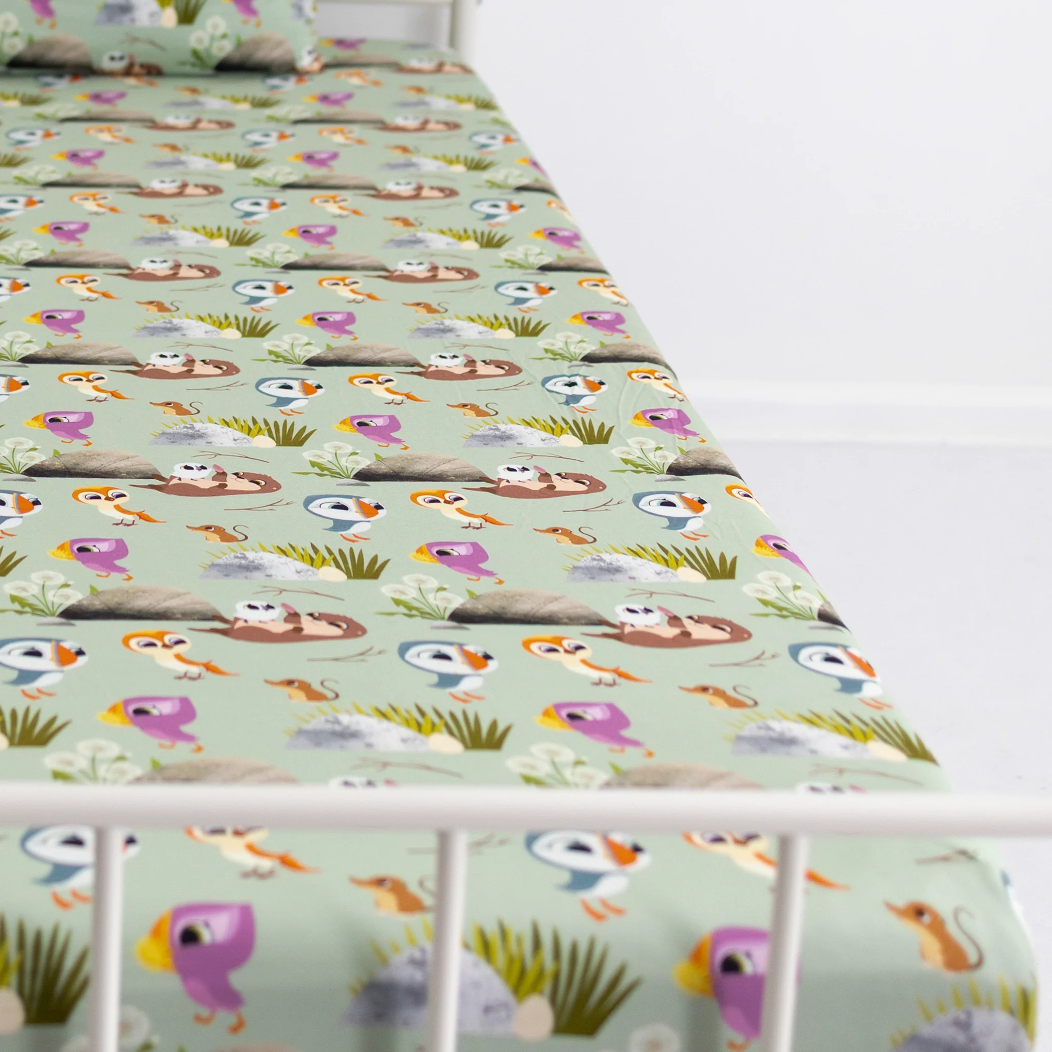 Twin Sheet and Pillow Case Set - Puffin Rock™ -The Burrow - Tencel™ Modal - Image 6