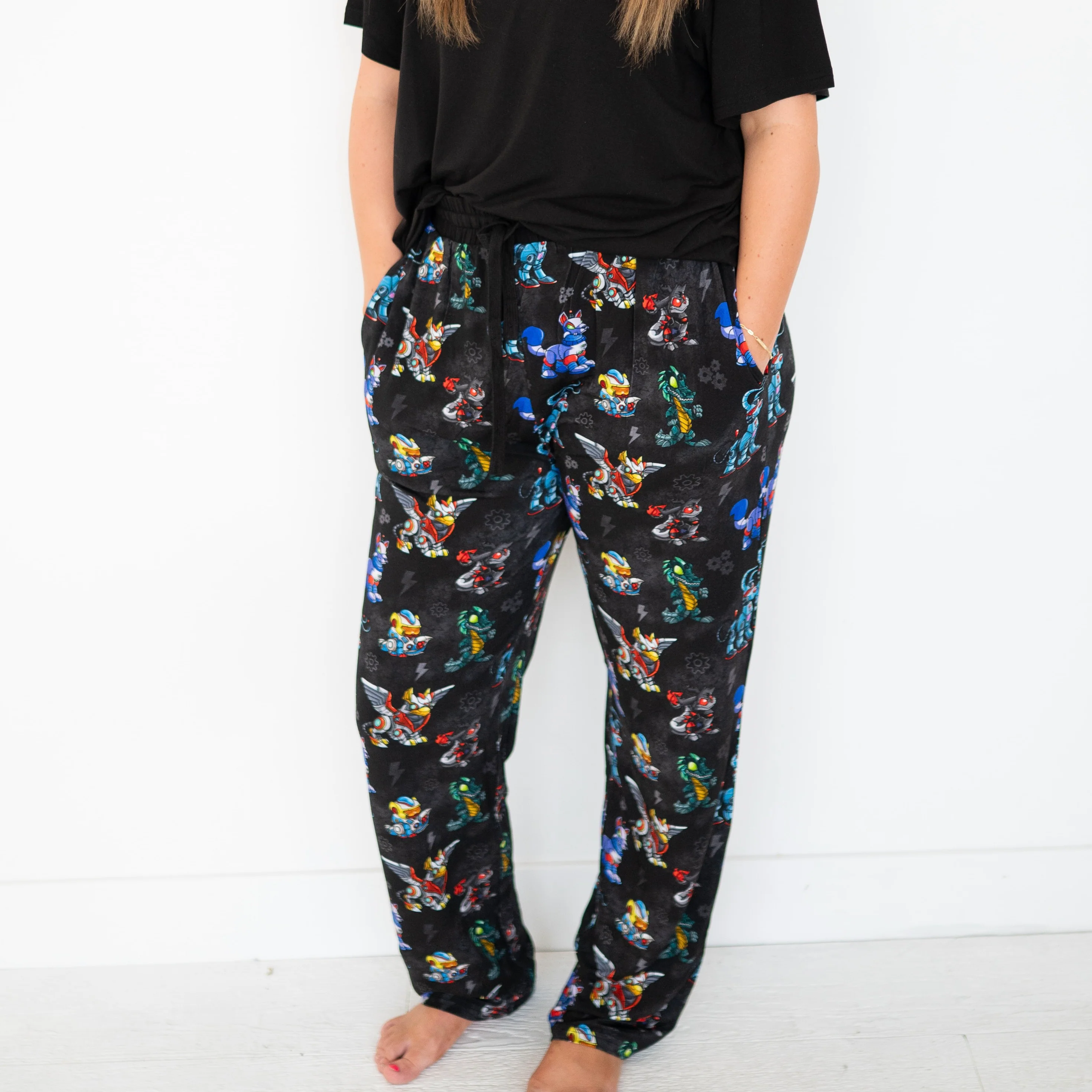 Unisex Adult Sleep Pant - Neopets® Robot - Luxe - Image 3
