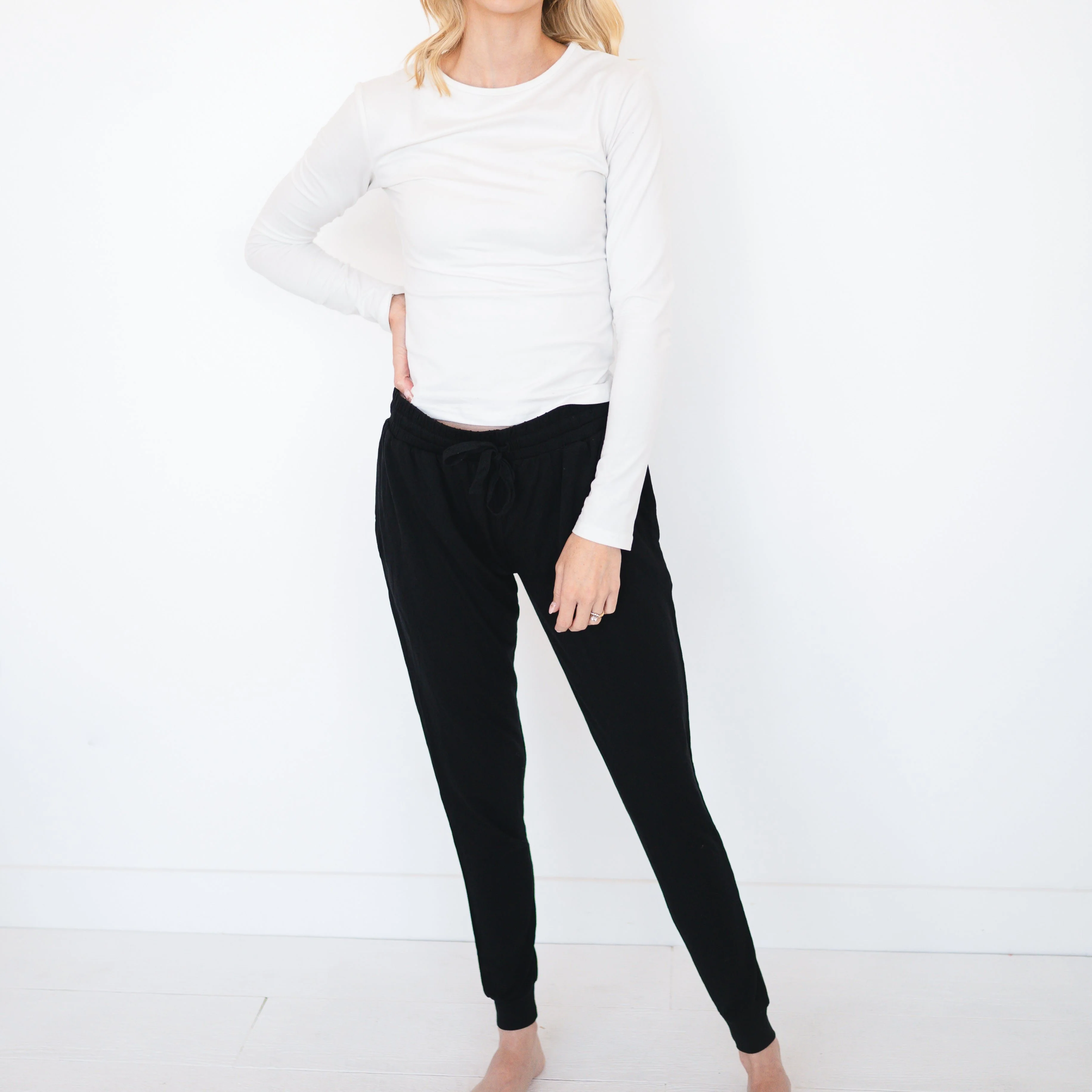 Womens Fit Jogger - Obsidian - Ploom Collective - Luxe Bamboo - Image 4
