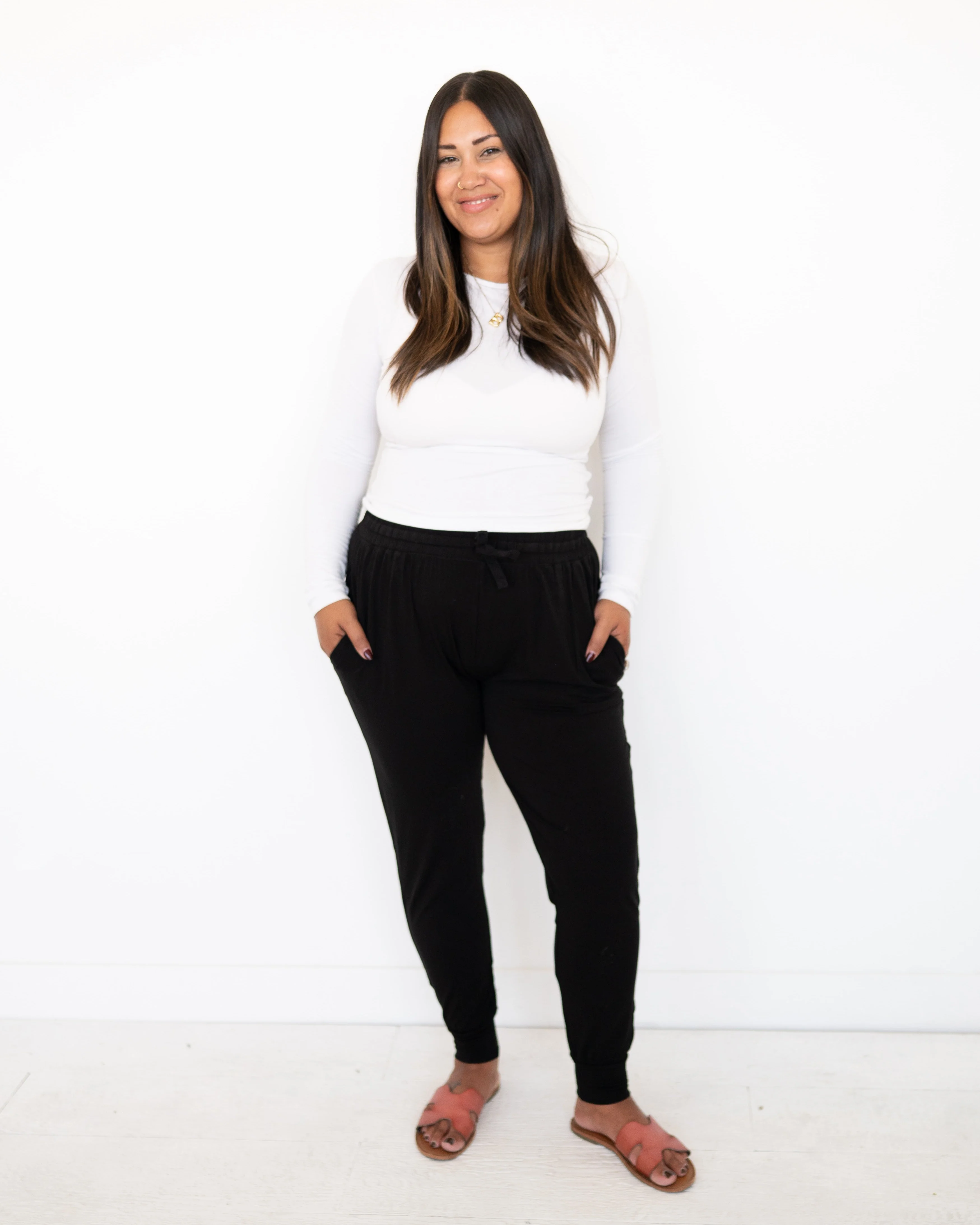 Womens Fit Jogger - Obsidian - Ploom Collective - Luxe Bamboo - Image 7