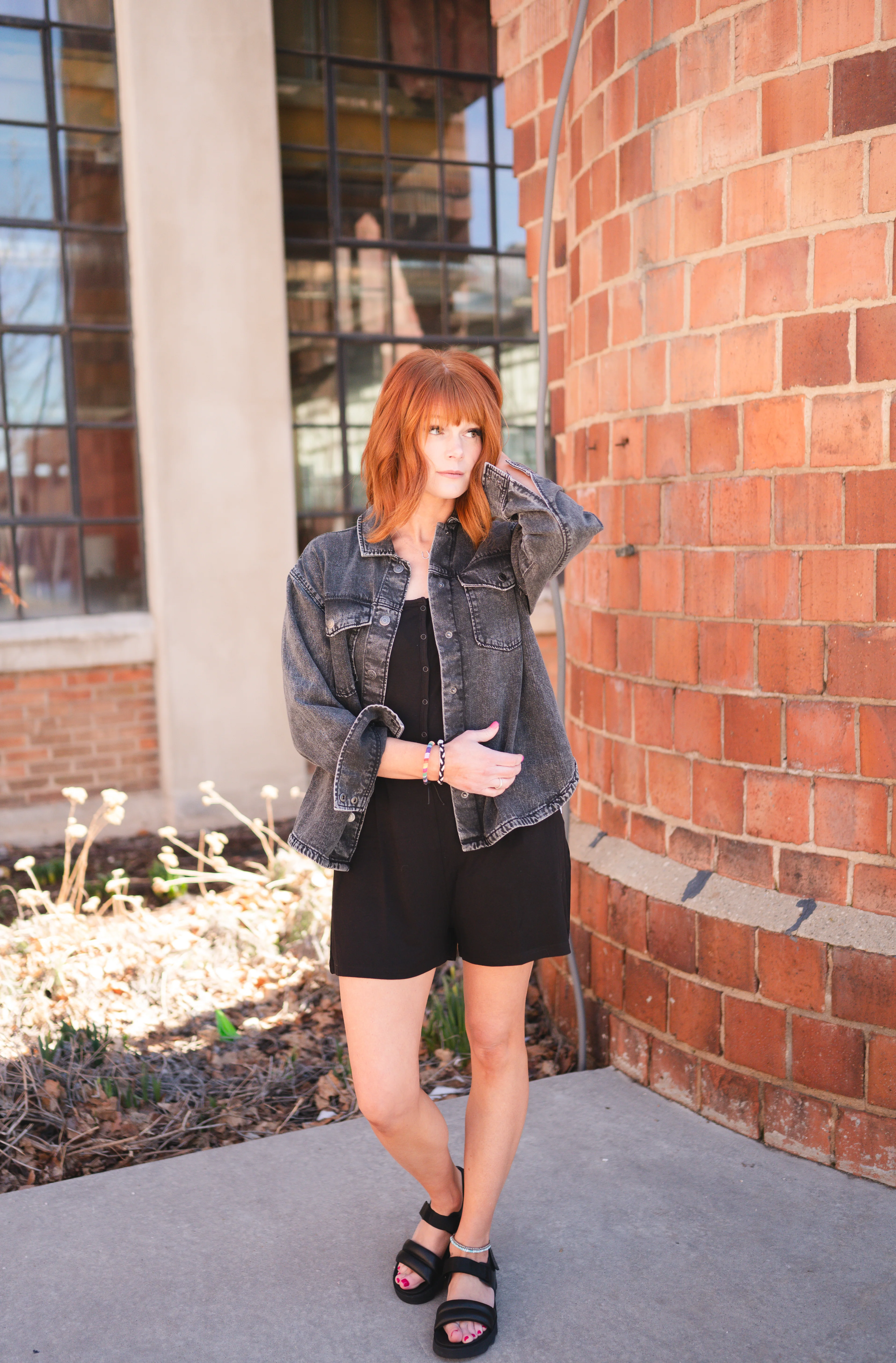 Adult Shorty Romper - Obsidian - Ploom Collective - Luxe Bamboo - Image 11