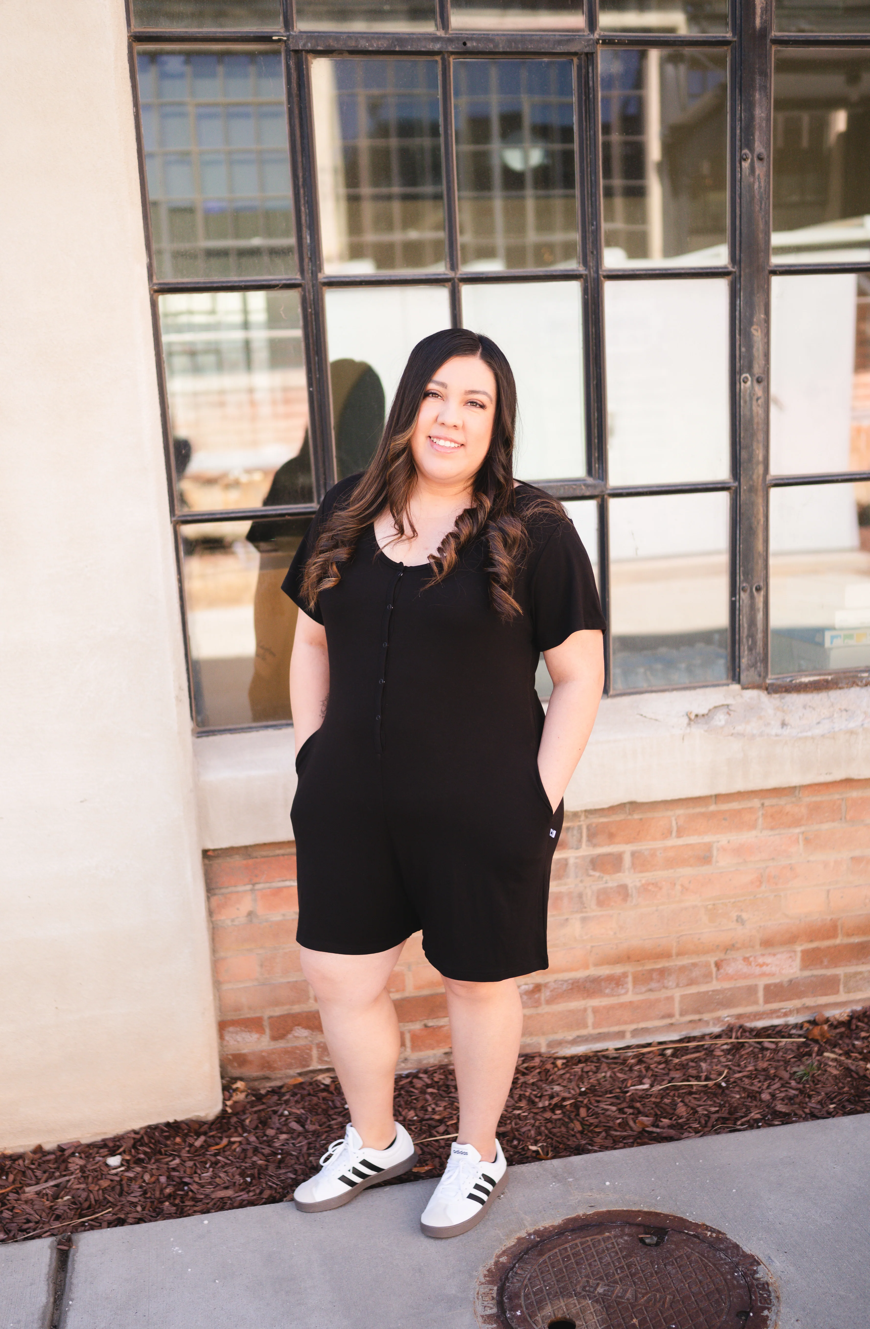 Adult Shorty Romper - Obsidian - Ploom Collective - Luxe Bamboo - Image 8