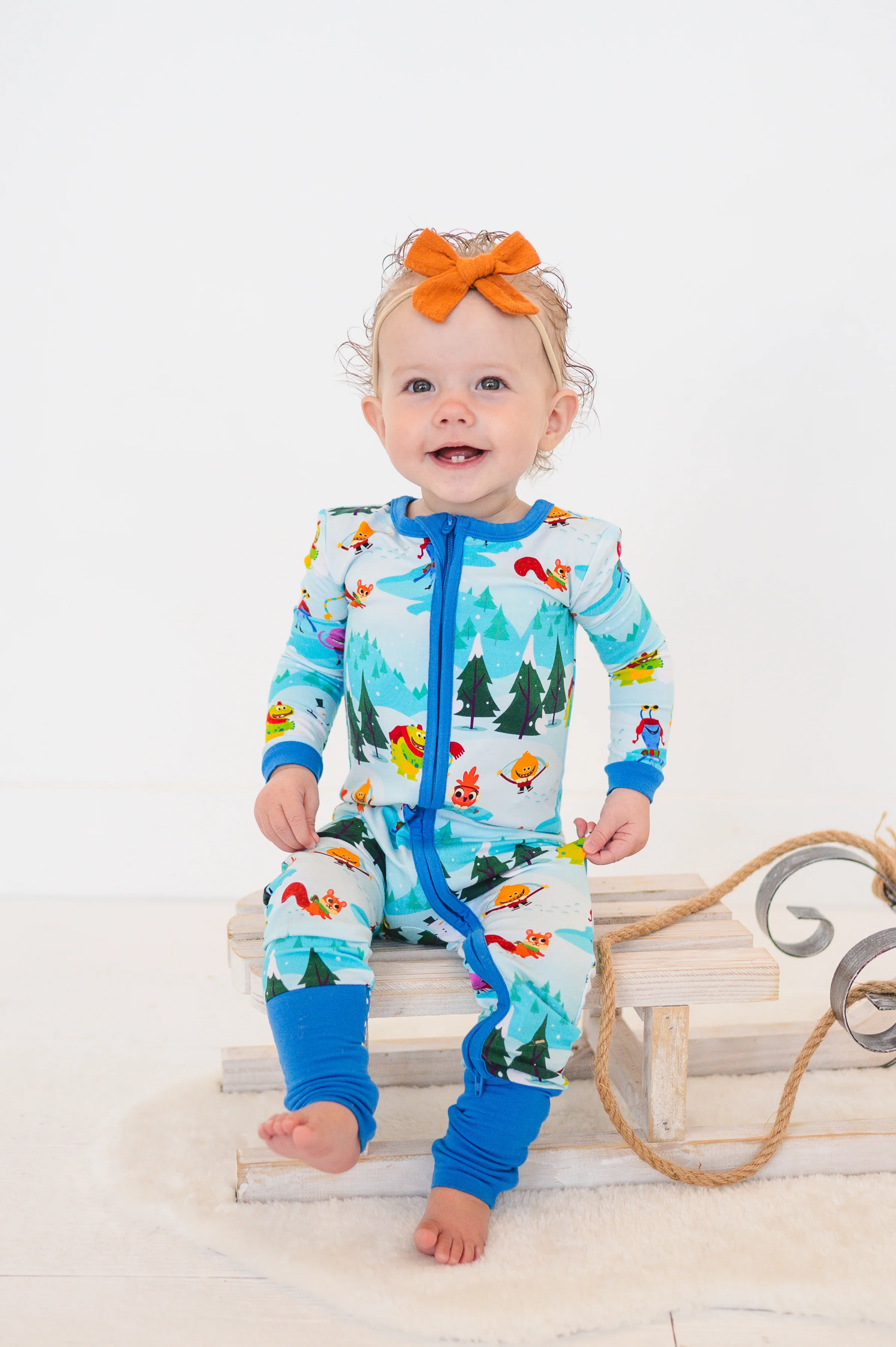 Flexi-Fit Zip PJ - Super Simple™ Rhymington Square - Snow Much Fun - Luxe Bamboo - Image 6
