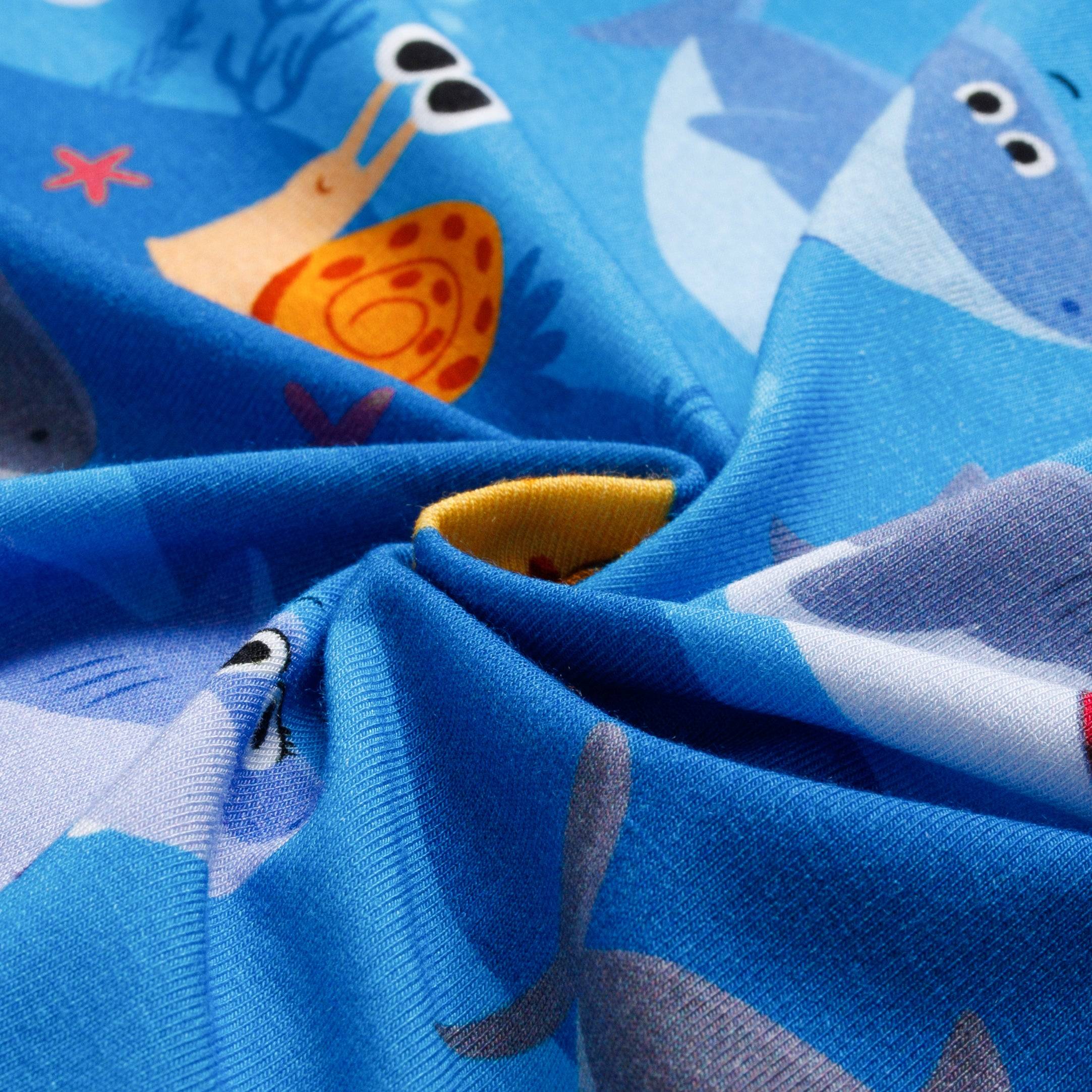 Flexi-Fit Zip PJ - Super Simple™ Finny The Baby Shark - Luxe Bamboo - Image 10