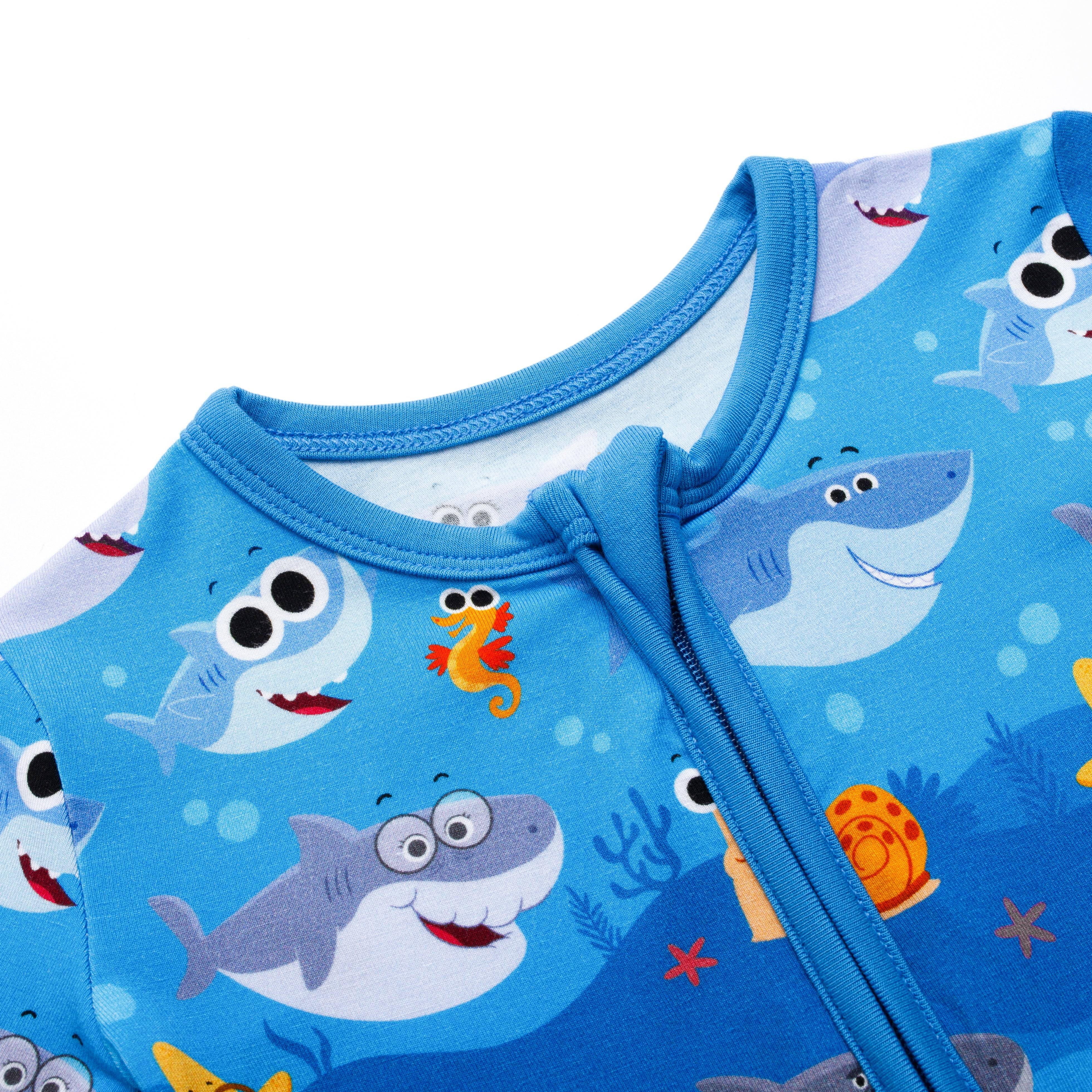 Flexi-Fit Zip PJ - Super Simple™ Finny The Baby Shark - Luxe Bamboo - Image 4