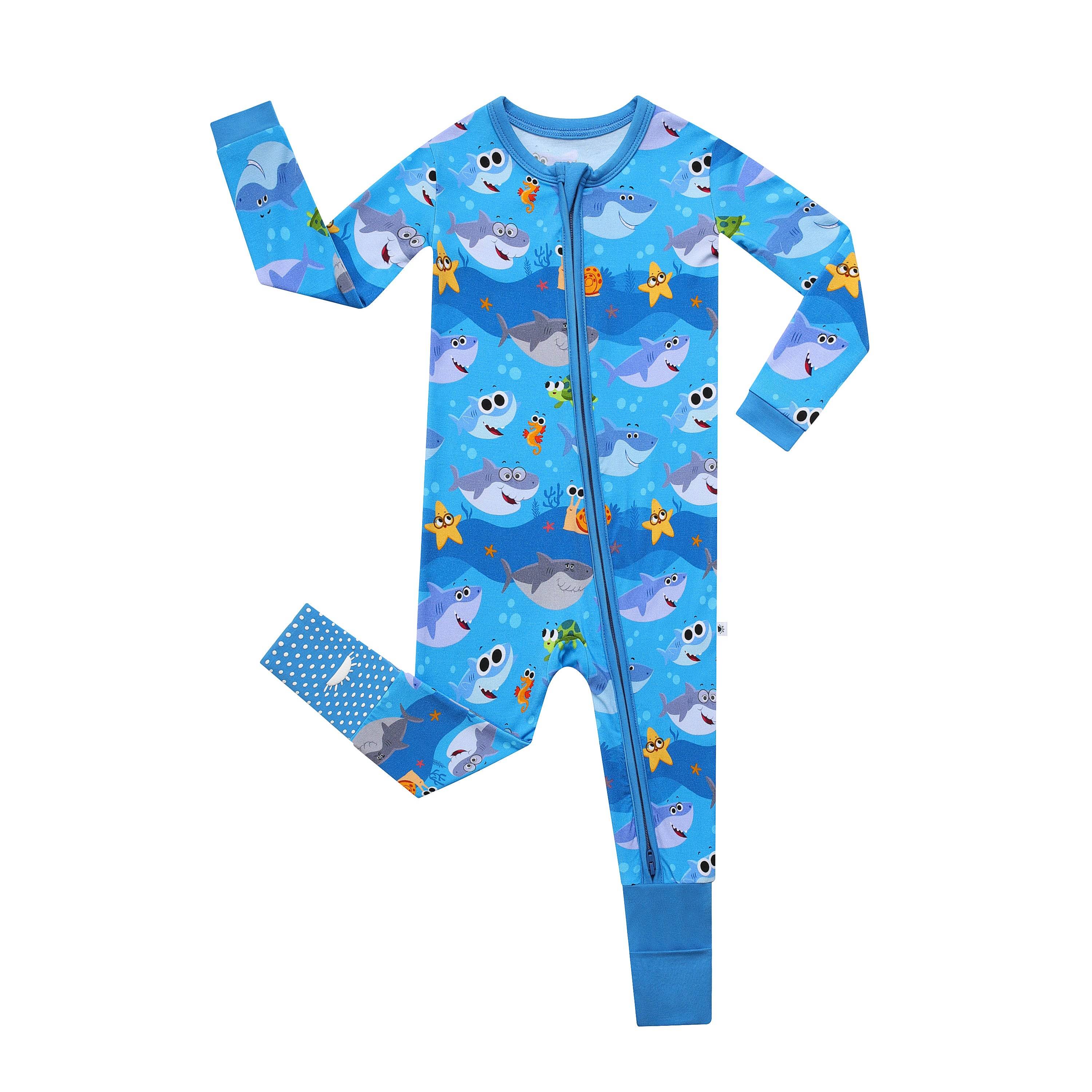 Flexi-Fit Zip PJ - Super Simple™ Finny The Baby Shark - Luxe Bamboo - Image 5