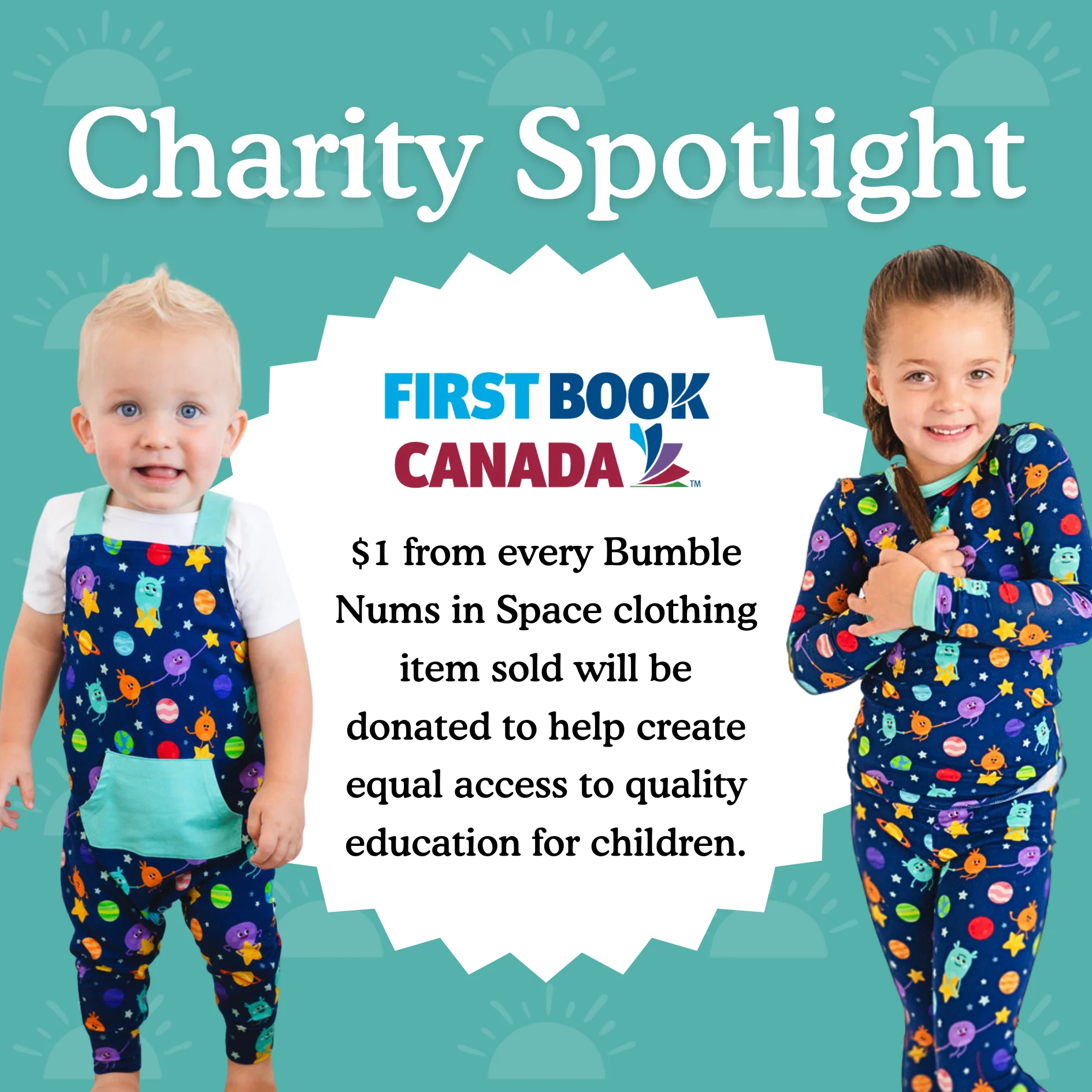 Flexi-Fit Zip PJ - Super Simple™ - The Bumble Nums in Space - Luxe Bamboo - Image 3