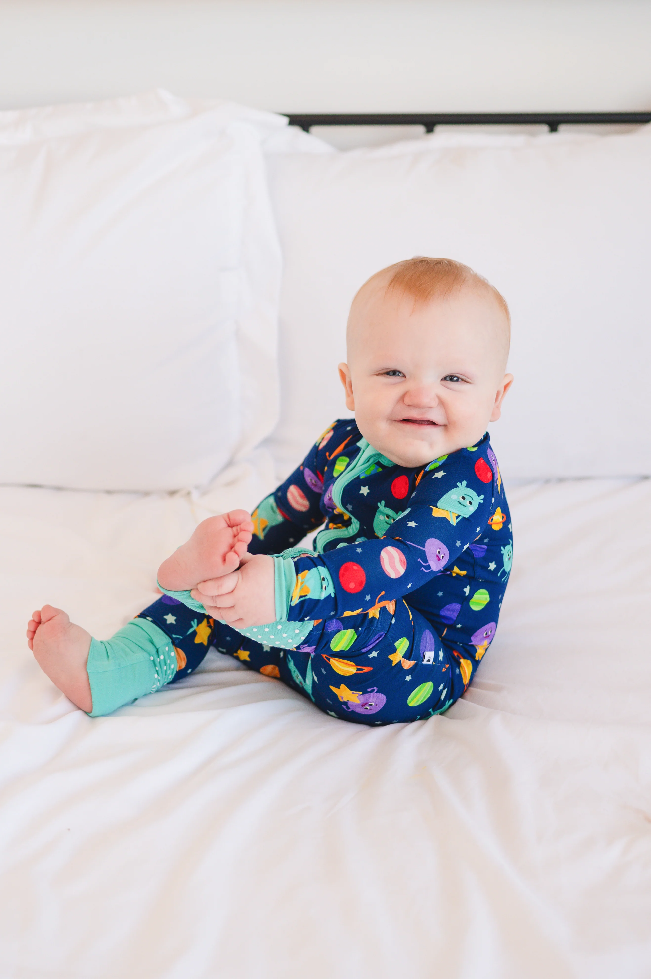 Flexi-Fit Zip PJ - Super Simple™ - The Bumble Nums in Space - Luxe Bamboo - Image 5