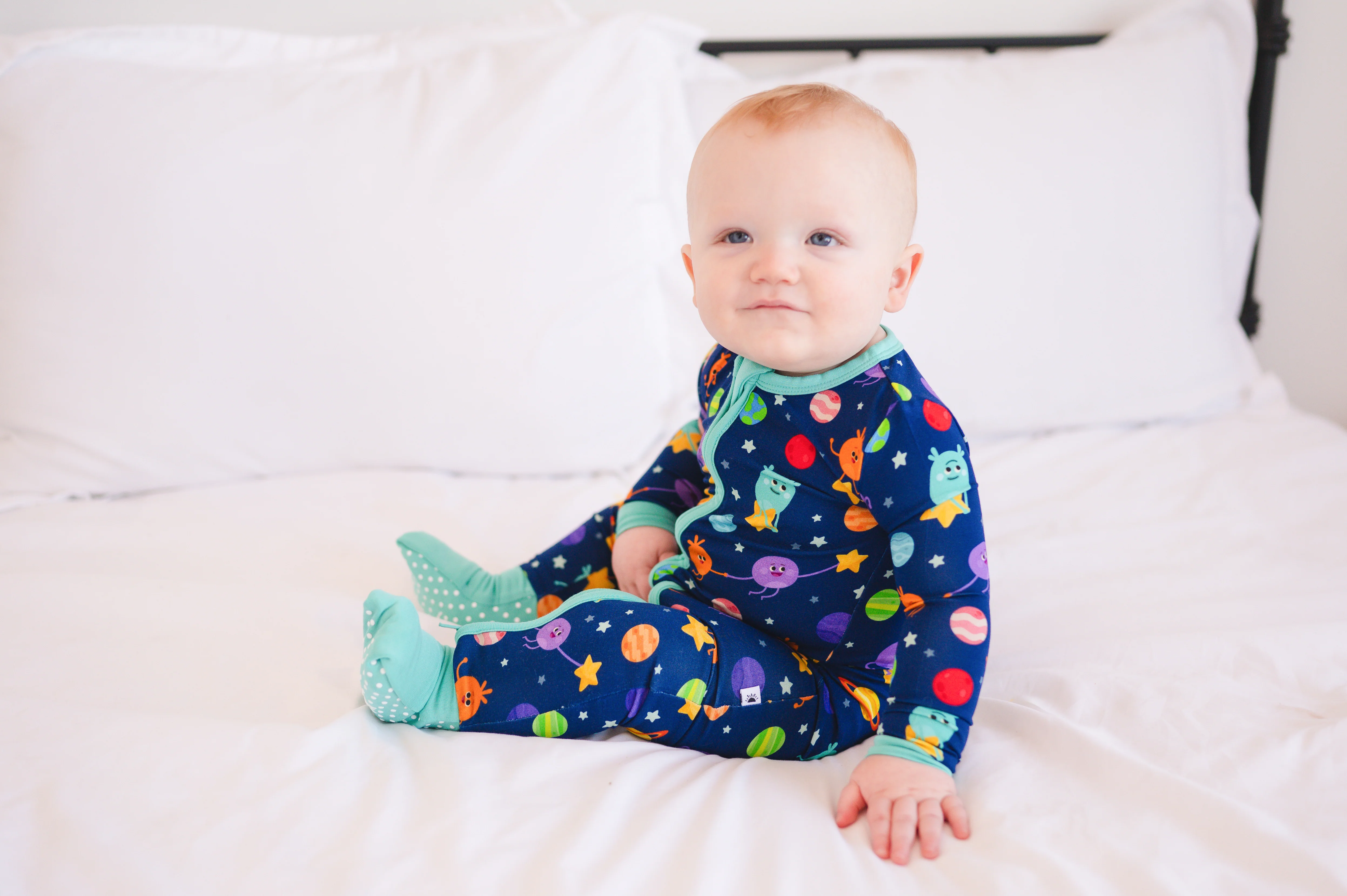 Flexi-Fit Zip PJ - Super Simple™ - The Bumble Nums in Space - Luxe Bamboo - Image 6